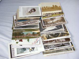 Old Postcards Rp Real Photograph / Printed Posted / Unposted Circa 1910 - 1950