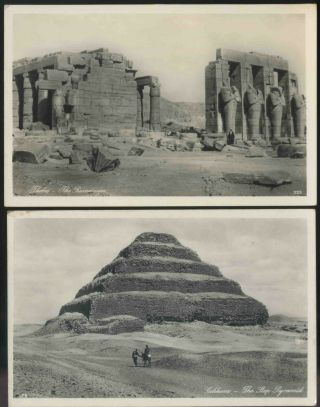 20 X Old Postcards Of Ancient Egypt Pyramids Luxor Thebes