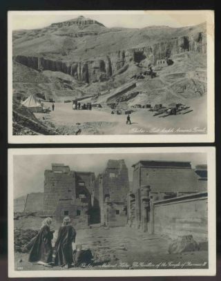 20 x old postcards of ancient Egypt Pyramids Luxor Thebes 2