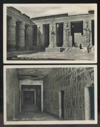 20 x old postcards of ancient Egypt Pyramids Luxor Thebes 3