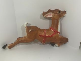 Vintage Empire Giant Reindeer 35 " Blow Mold Christmas