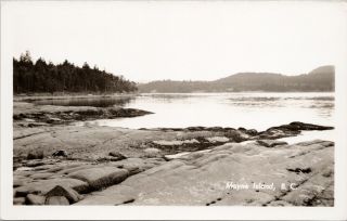 Mayne Island Bc West Coast British Columbia B&w Real Photo Postcard G38