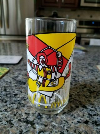 Vintage Japan 1981 Ronald Mcdonald Collector Series Drinking Glass From