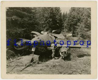 Wwii Us Photo - Gi Inspects Us Captured German Me 262 Hidden In Forest - Top