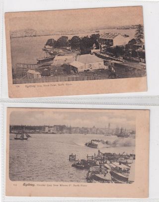 Vintage Postcard 2 X Very Early Sydney Series Nsw 1900s