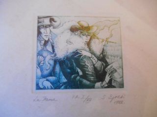 Limited Edition Signed Print S.  Egresi 1988 P.  A.  I/xv 