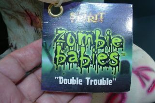 Spirit Halloween Latex Prop Zombie Baby Double Trouble Rare 2014 Life Size 3