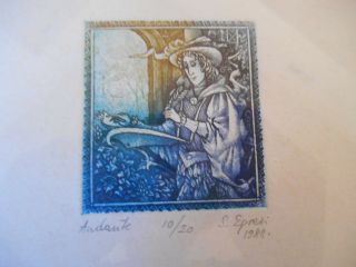Limited Edition Signed Print S.  Egresi 1988 10/20 