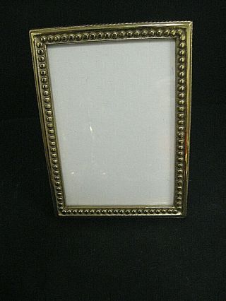 Vintage Virginia Metalcrafters Solid Brass Picture Frame 5.  5 X 7.  5 Vm 1987