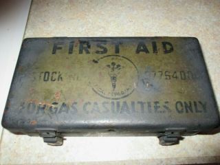 Ww2 Us Army First Aid Kit For Gas Casualty Box Only