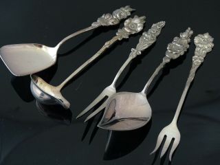 Reed & Barton 5 Pc.  Silverware Set Fork Spoon
