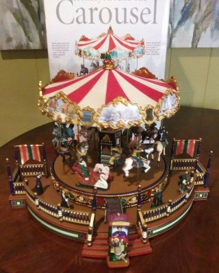 Mr.  Christmas Holiday Around The Carousel Musical Box - 2003 - 15 Songs/spins