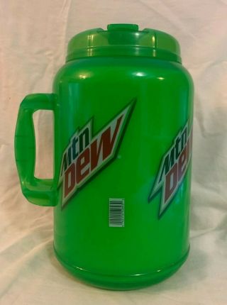 Whirley Mountain Dew 64 Oz.  Thermal Travel Mug With Lid & Straw