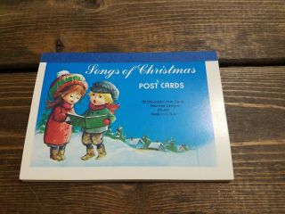 Vintage Songs Of Christmas Post Card Style Greeting Cards 3 Varieties 21 Cards