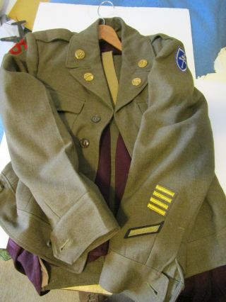 Ww2 Ike Jacket - Pants - Shirt - Tie 90th & 79th Division Patches