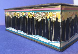 Huyler ' s Vintage Tin Lithograph Candy Box by Canco with Art Nouveau Graphics 3