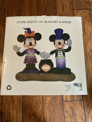 Mickey & Minnie Mouse Wal Mart 5ft Inflatable Halloween Yard Decoration