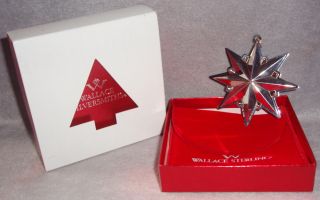 1995 Wallace 3rd Annual Limited Edition Sterling Silver Star Christmas Ornament