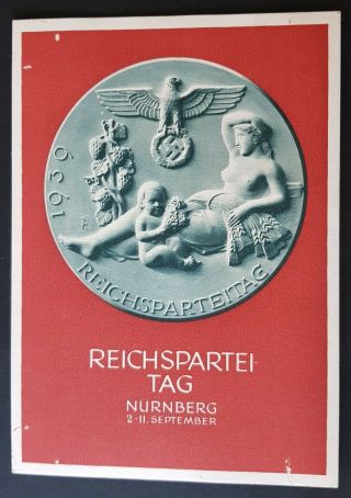 German Empire Third Reich Postcard Nuremberg Rally 1939