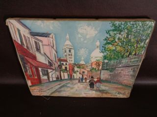 Montmartre Sacre Coeur By Maurice Utrillo Painting (unframed)