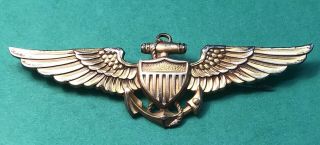 World War 2 Gold Filled Navy Pilot Wings Balfour 1/20 10k Gf
