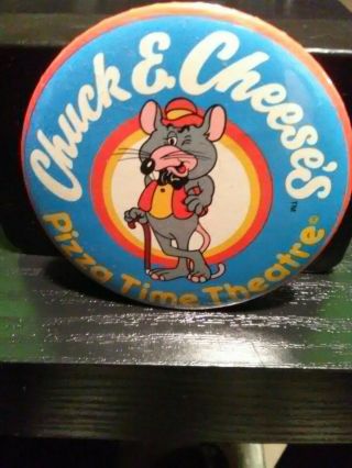 Long Lost Vintige Pin On Button.  Chuck E Chees 