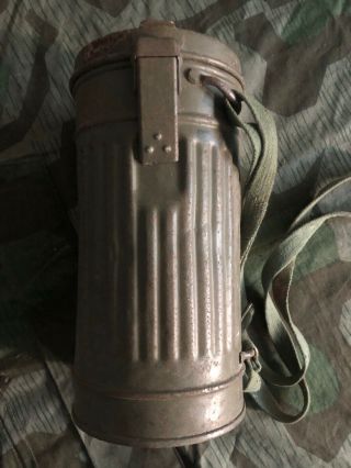 Ww2 Wwii German Gas Canister Box Case Wehrmacht
