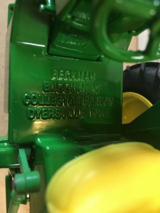 Beckman endowment 3010 John Deere farm toy tractor Ertl dyersville jd 1/16 3