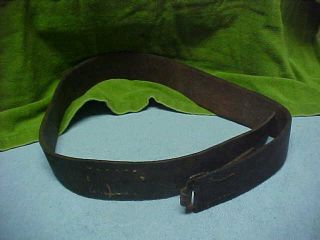 Ww 2 German Military Uniform Belt W/metal Attachment & Extra Leather Inner Piece
