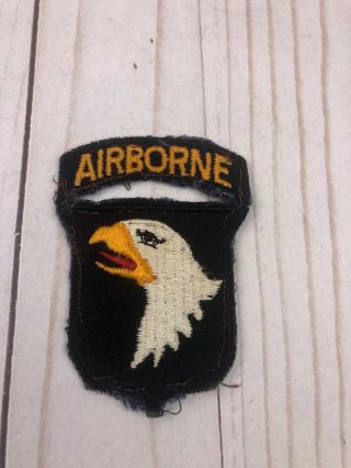 Ww2 101st Airborne Screaming Eagle Patch Uniform Removed