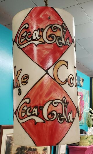 Vintage Coca Cola Hanging Light