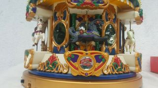 1994 Mr Christmas Holiday Carousel Merry Go Round 21 Songs