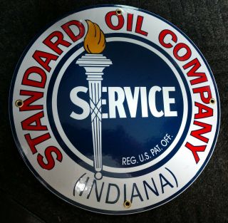 Standard Oil Gas Gasoline Porcelain Advertising Sign