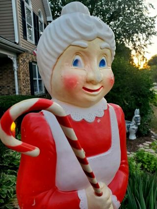Union Mrs.  Claus w/Cane Lighted Christmas Blow Mold 40 