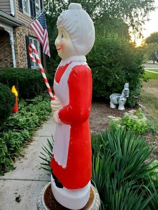 Union Mrs.  Claus w/Cane Lighted Christmas Blow Mold 40 