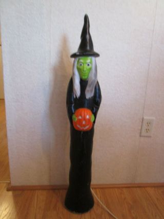 1994 Union Halloween Skinny Witch Lighted Blowmold - Don Featherstone - 36 " Tall