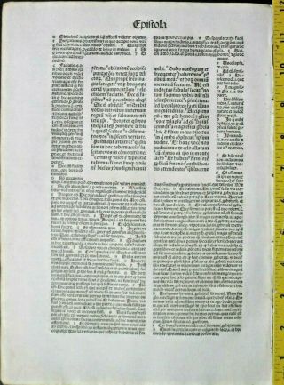 Incunabula,  Latin Bible Lf.  Letter IIJohn - IIIJohn 1,  Koberger,  1487 2
