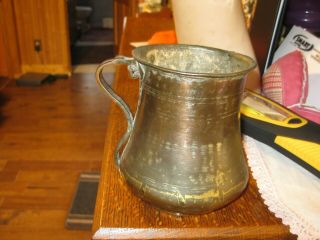 Vintage Heavy Moscow Mule Drink Solid Copper Mug Cup