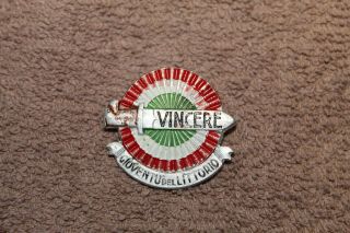 Ww2 Italian Fascist Gil (youth) Metal Victory Badge W/rear Pin