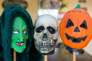 Halloween 3 Trio: Witch,  Skull,  Jack - O 