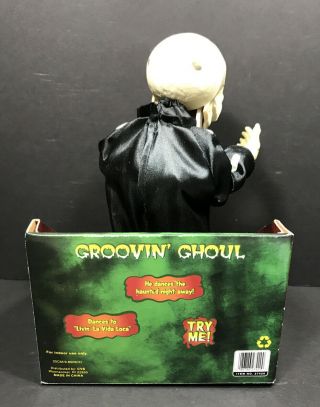 Gemmy Groovin Ghoul Halloween Dancing Skeleton Singing Livin La Vida Loca NOS 3