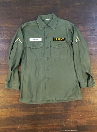 True Vintage Vtg 50s Us Army Field Jacket Private First Class Hunter Size Large