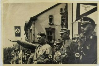 1933 Wwii Germany Hitler Salute Gammelwerf 8 Tobacco Card Deutschland Awakens