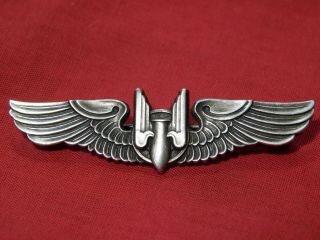 Wwii Us Army Air Corps Aerial Gunner Wing Pin Balfour Sterling Shirt Size Aaf