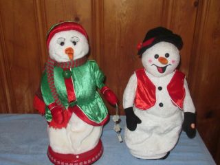 Gemmy Spinning Snowflake " Santa Baby " Mrs Snowman And - Gemmy Snow Miser Video