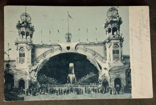 West Promenade Luna Park,  Coney Island,  Ny Postcard,  Early 1900s