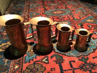 Antique Copper Measuring Cups