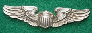 Wwii - Korean War Us Army Air Force Meyer 3 " Pilot Wings Usaaf Full Sized