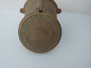 Hersey - Sparling Co Dedham Mass Usa Brass Water Flow Meter Vintage Steampunk Prop