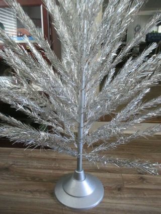 Vintage Alcoa Aluminum 6 Ft Christmas Glitter Pine Tree - Box & Instructions